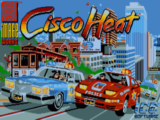 Cisco Heat title screen for Amiga